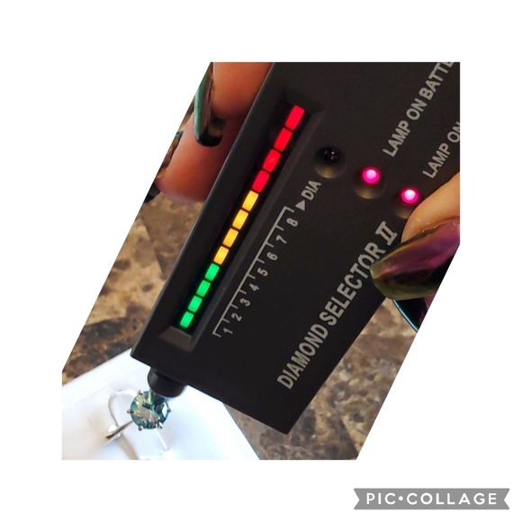 Genuine 3.15ct Blue Diamond Ring Size 7.5 - Picture 8 of 10